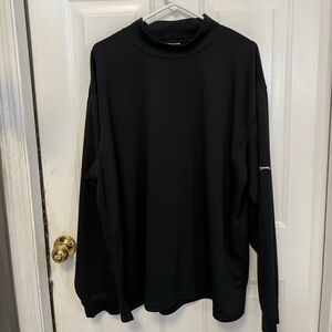 Slazenger Black Long Sleeve mock neck Men's golf shirt size XL